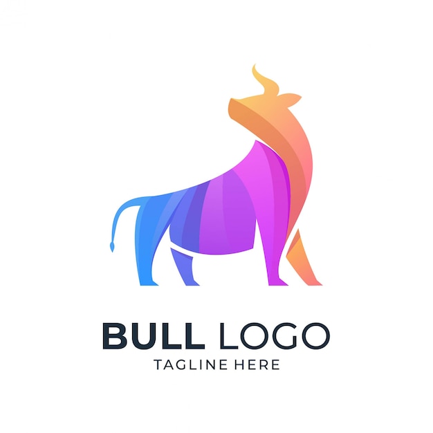 Plik wektorowy kolorowe logo byka