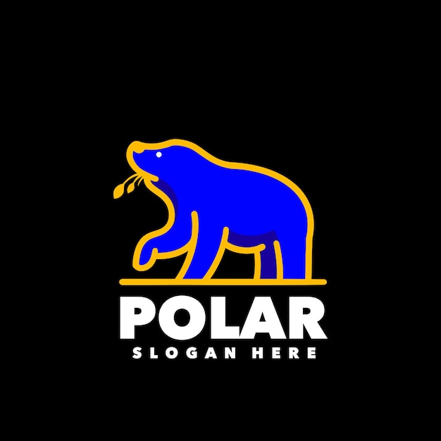 Plik wektorowy kolorowe logo linii polarnej