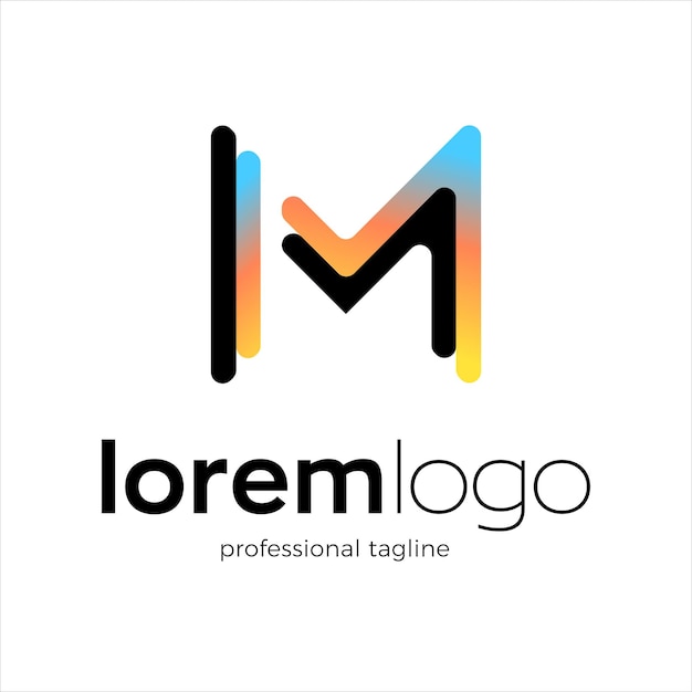 Kolorowe Logo Z Literą M