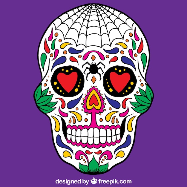 Kolorowe meksykańskie czaszki