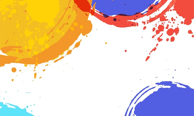 Plik wektorowy kolorowe okrągłe farby powitalny tło