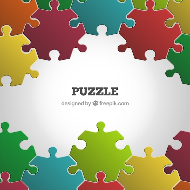 Kolorowe Puzzle Tła