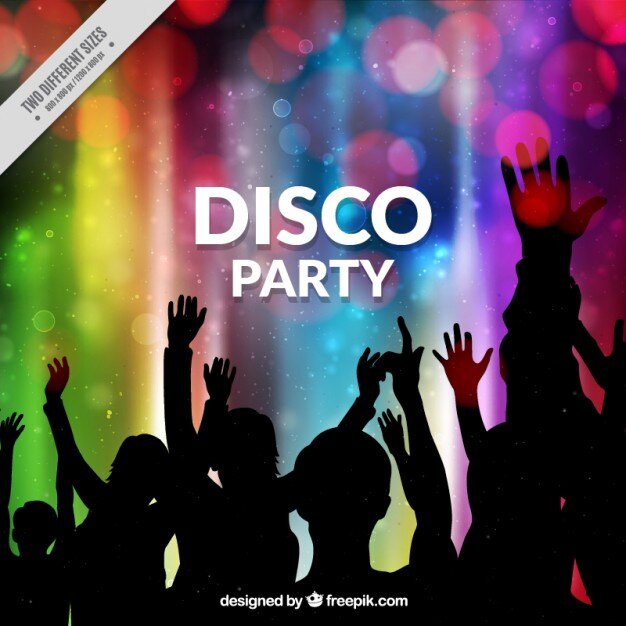 Wektor kolorowe tło disco party