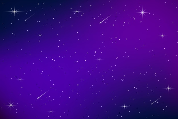 Kolorowe tło galaktyki kosmicznej z gwiazdami. Wszechświat gwiazd astrologii. Musujące gwiazdki
