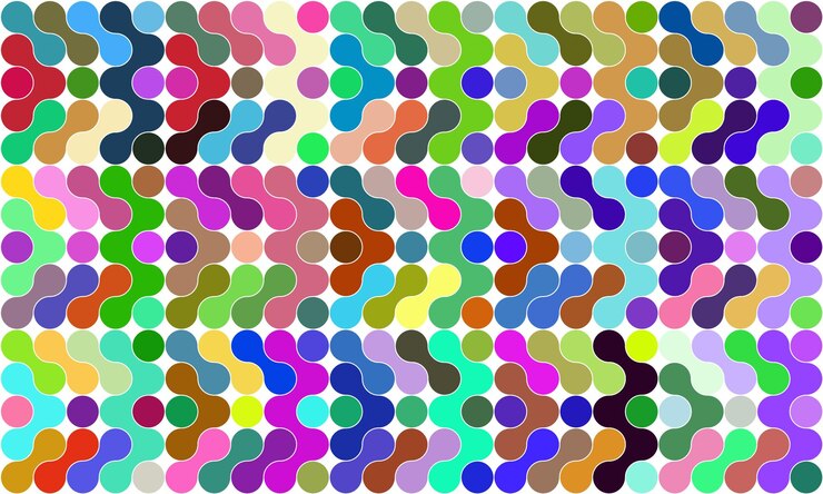 Kolorowe wzory geometryczne na tle