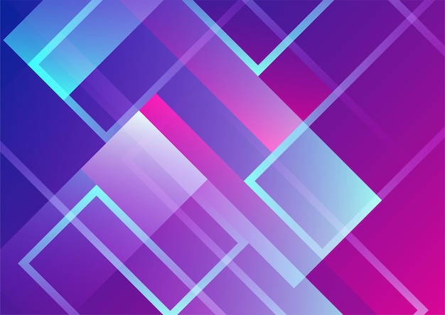 Kolorowe żywe żywe gradientowe tło z geometrycznymi kształtami