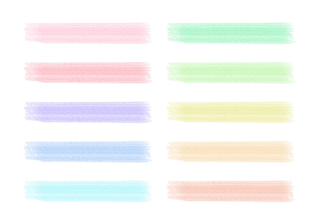 Plik wektorowy kolorowy abstrakcyjny pędzel akwarelowy