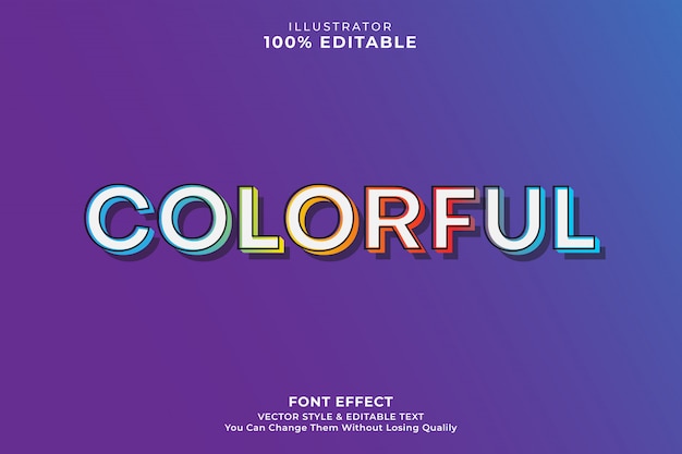 Kolorowy Efekt Tekstowy