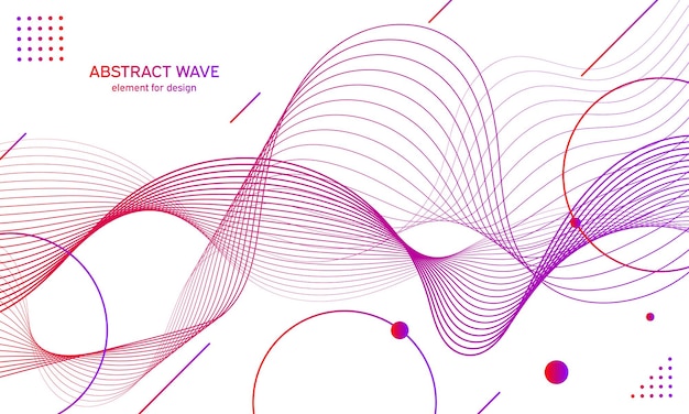 Kolorowy Element Fali Dla Projektu.