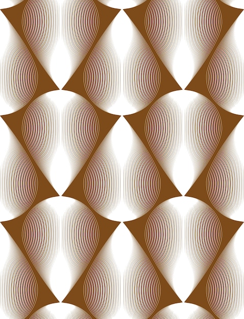 Kolorowy Iluzoryczny Abstrakcyjny Wzór Z Figur Geometrycznych. Symetryczne Proste Tło Wektor.
