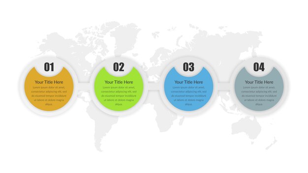 Kolorowy Infographic Infographic Elementu Wektor