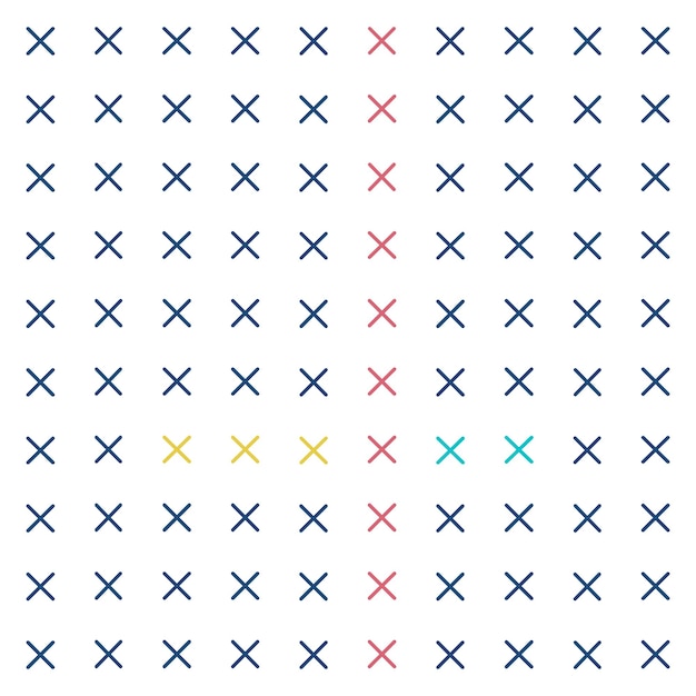 Plik wektorowy kolorowy krzyżowy bezszwowy wektorowy wzór na białym tle