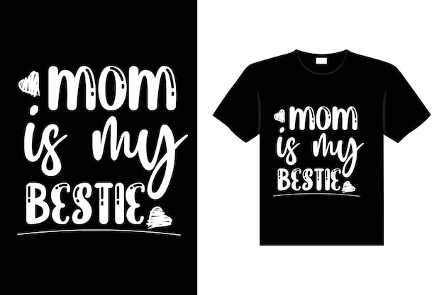 Plik wektorowy kolorowy napis dzień matki cytat szczęśliwa mama koszula wektor typografia mama kocha projekt tshirt