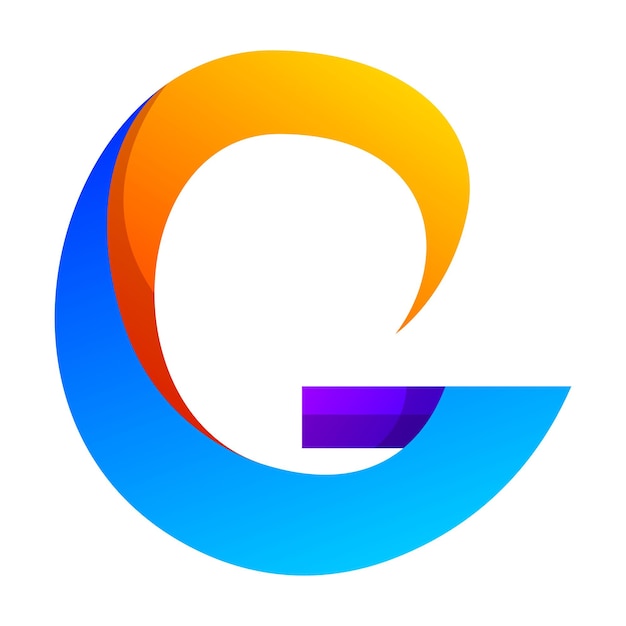 Kolorowy Projekt Logo Z Gradientem Litery G
