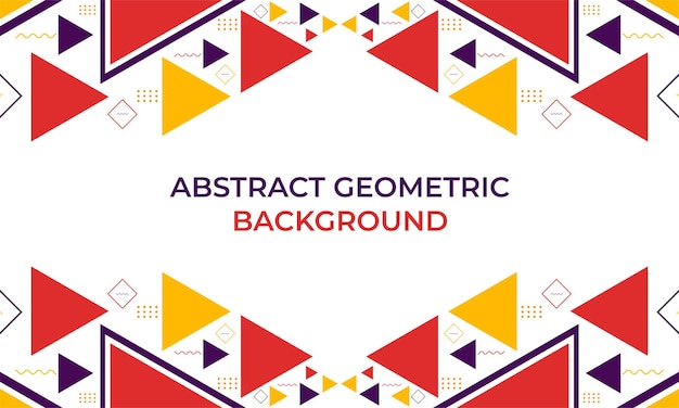 Kolorowy Trójkątny Kształt Tła W Kształcie Geometrycznym