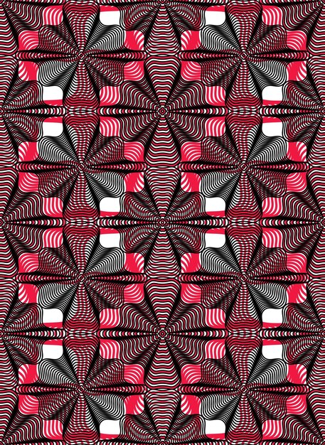 Kolorowy wektor wzór ozdobnych, bezszwowe tło ozdobione liniami, najlepiej do projektowania graficznego i stron internetowych. Geometryczna ozdobna zachodząca na siebie ozdoba.