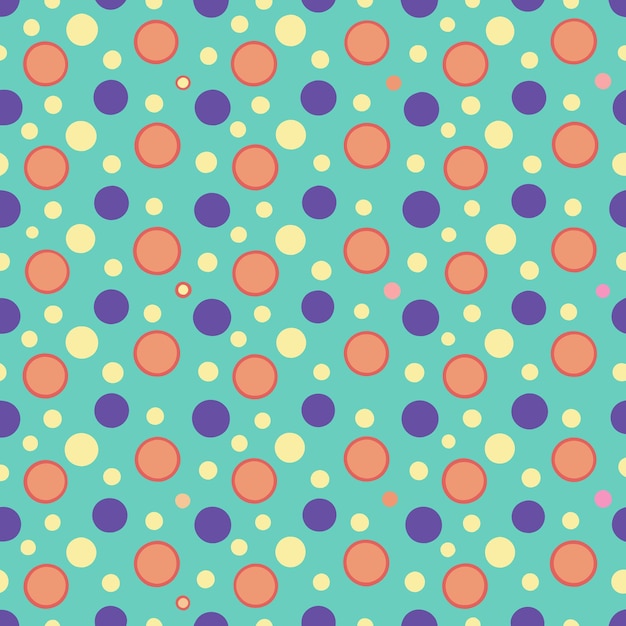 Kolorowy wzór kropek polka
