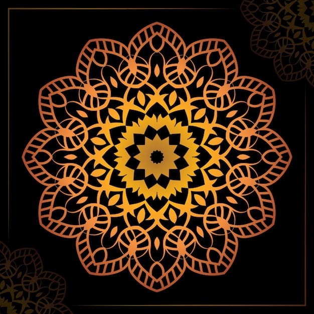 Kolorowy wzór mandali Tradycyjna ilustracja wektorowa