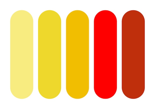 Plik wektorowy kombinacja kolorów od żółtego do czerwonego