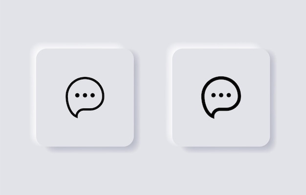 Komentarz Ikona Czat Wiadomość Symbol Dymek Kropki Znak Aplikacja Internetowa Ikona Interfejsu Użytkownika Ikony Aplikacji Mobilnych
