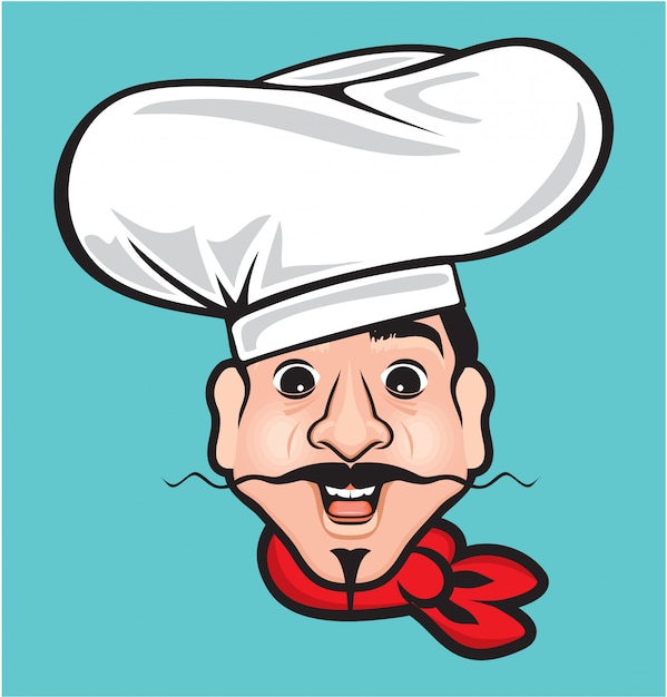 Plik wektorowy komiks szefa kuchni