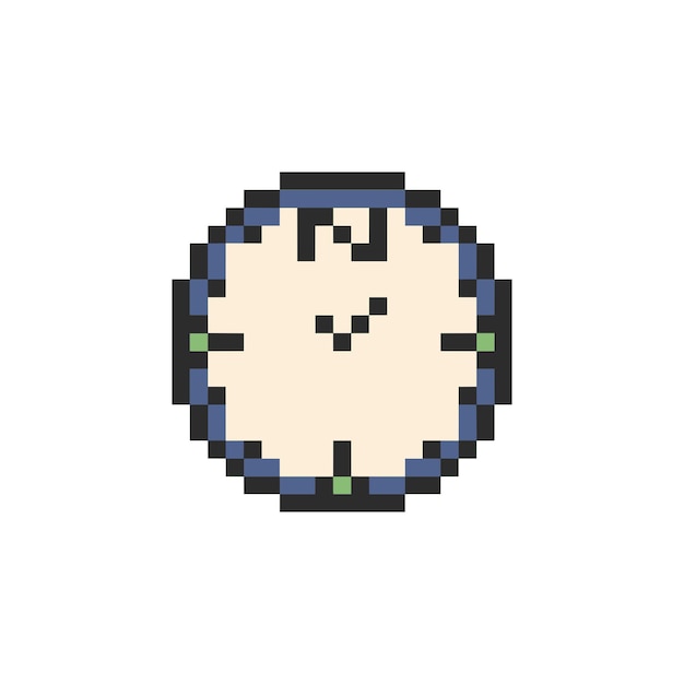 Kompas design retro pixel art