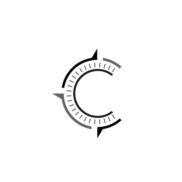 Plik wektorowy kompas strzałka marki nowoczesny wektor logo projekt symbolu