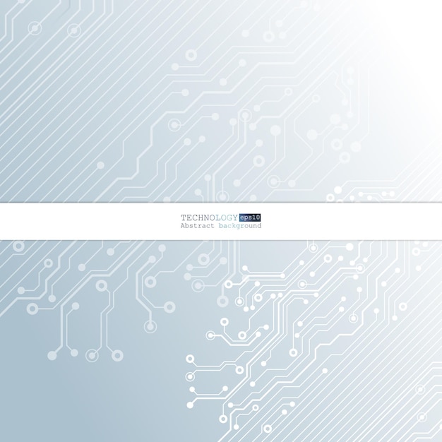 Komputer Chipset Płytka Drukowana Technologia Abstrakcyjne Tło Ilustracja Wektorowa