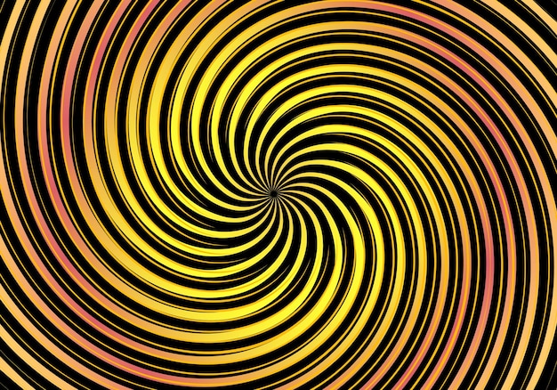 komputerowo wygenerowany obraz spiralnej konstrukcji z żółtymi i pomarańczowymi liniami