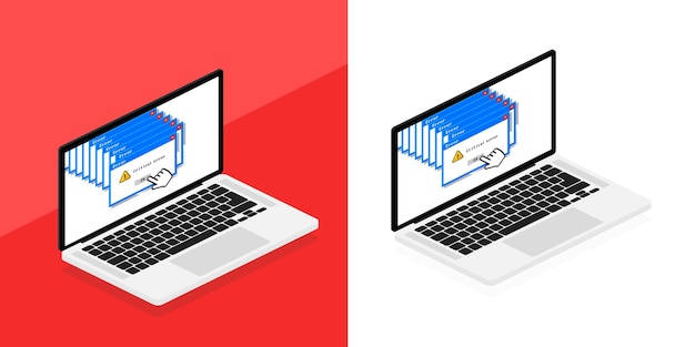 Komunikat O Błędzie Na Ekranie Laptopa Błąd Krytyczny Okno Awarii Systemu