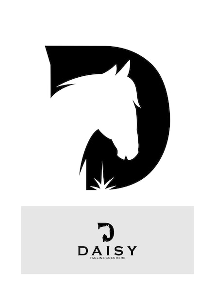 Koń Z Logo Z Literą Daisy