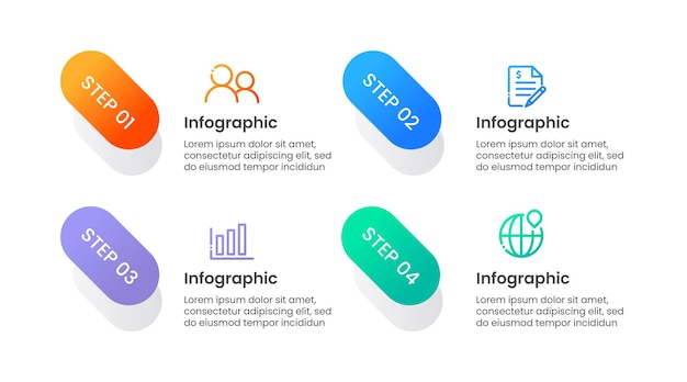 Koncepcja Biznesowa Infografika Szablon Projektu