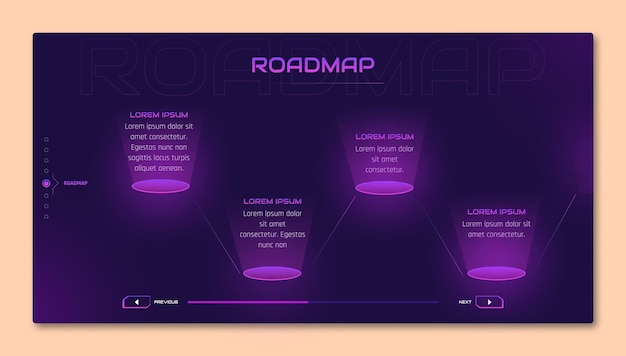 koncepcja blockchain wektora mapy drogowej
