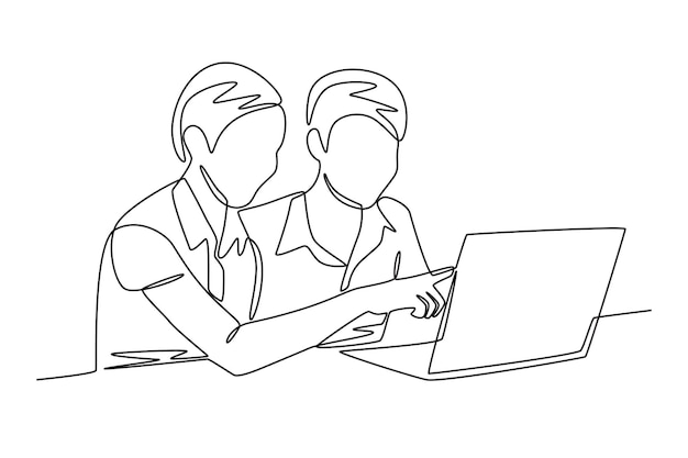 Koncepcja dyskusji uczniów rysunek on-line