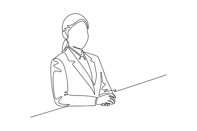 Koncepcja działalności banku Wektorowa ilustracja graficzna projektu rysunku pojedynczej linii