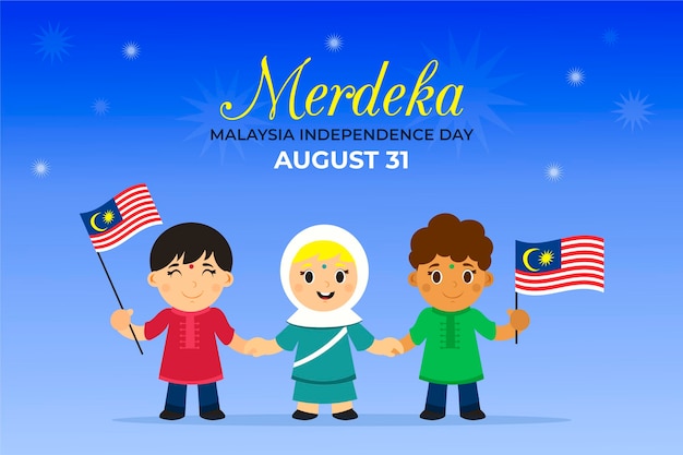 Koncepcja Dzień Niepodległości Malezji