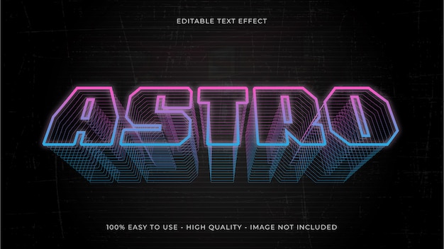Koncepcja efekt tekstu retro