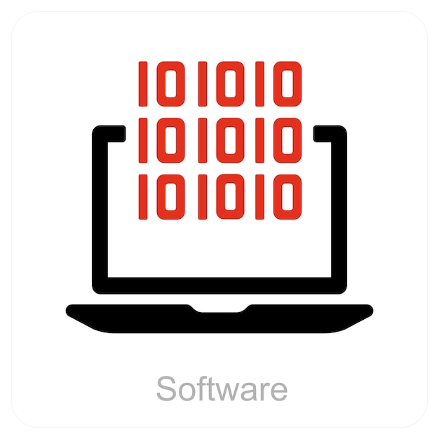 Koncepcja ikony oprogramowania i programu