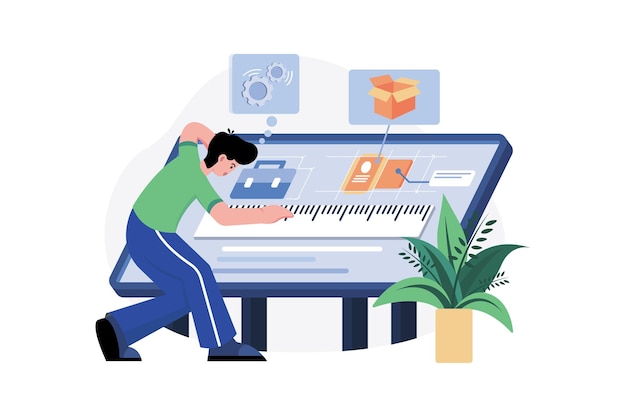 koncepcja ilustracji projektanta produktu