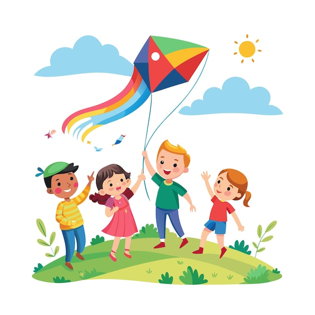 Koncepcja ilustracji wektorowej dla dzieci