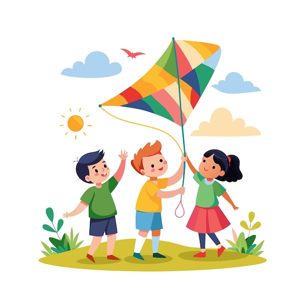 Koncepcja ilustracji wektorowej dla dzieci