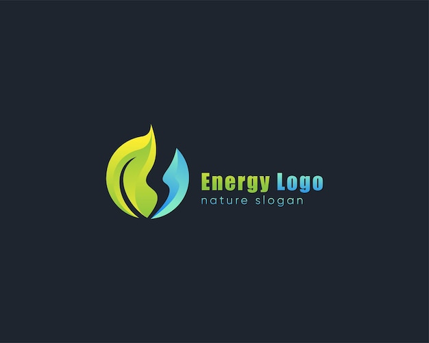 Koncepcja Kreatywna Logo Natury Energii