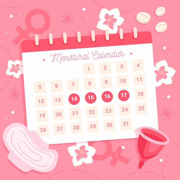 Koncepcja Kreatywnych Kalendarza Menstruacyjnego