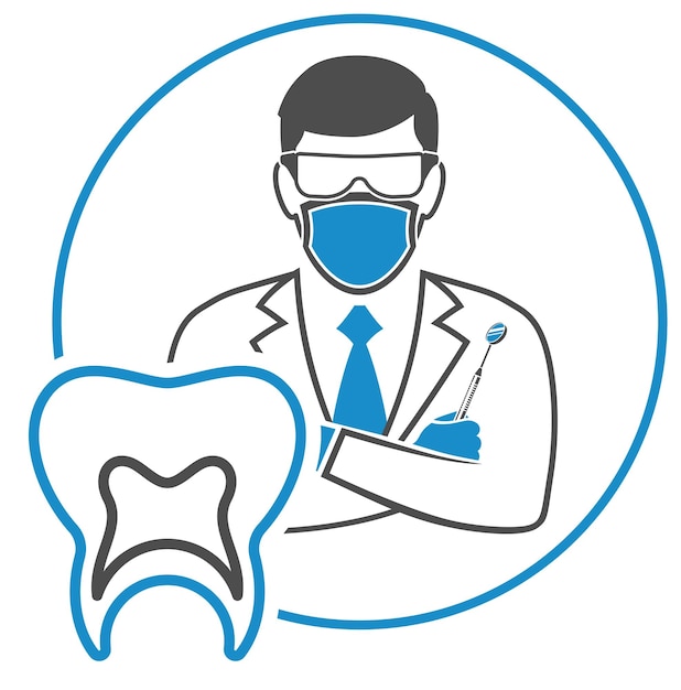 Plik wektorowy koncepcja lekarza dentysty