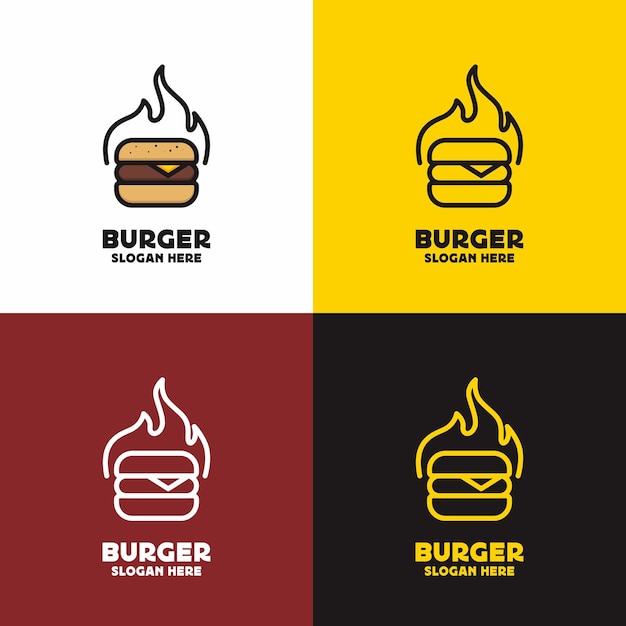 Koncepcja Logo Burgera