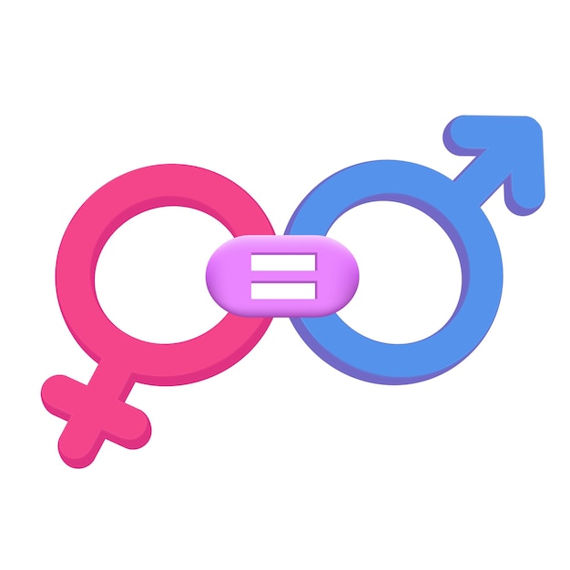 Plik wektorowy koncepcja logo równości płci