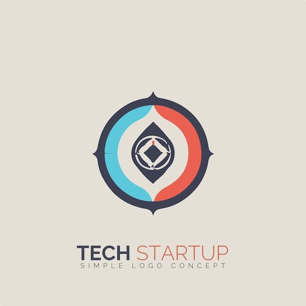 Plik wektorowy koncepcja logo startowego technologii dla firmy i marki