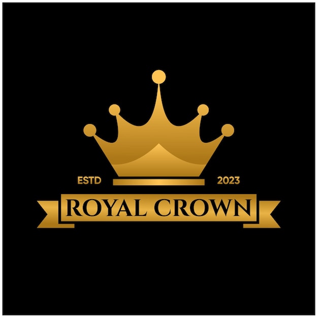 Plik wektorowy koncepcja logo złotej korony dla twojej królewskiej marki