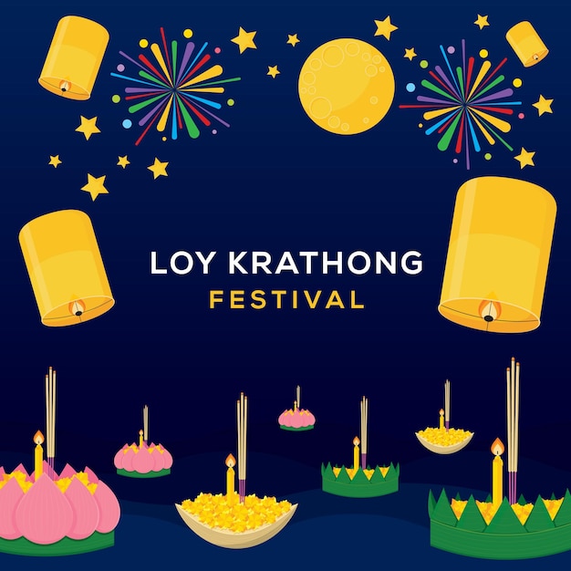 Koncepcja Loy Krathong Festival