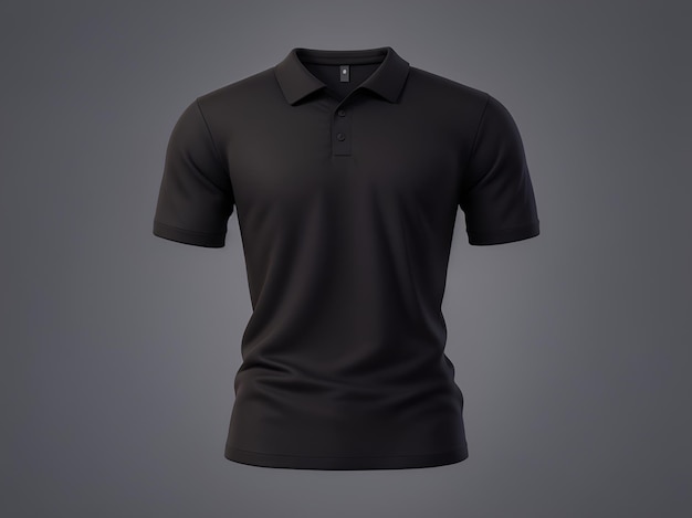 Plik wektorowy koncepcja makiety czarnej koszuli z prostym ubraniem